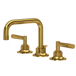 Graceline® Widespread Lavatory Faucet With U-Spout - Unlacquered Brass | Model Number: MB2009LMULB-2