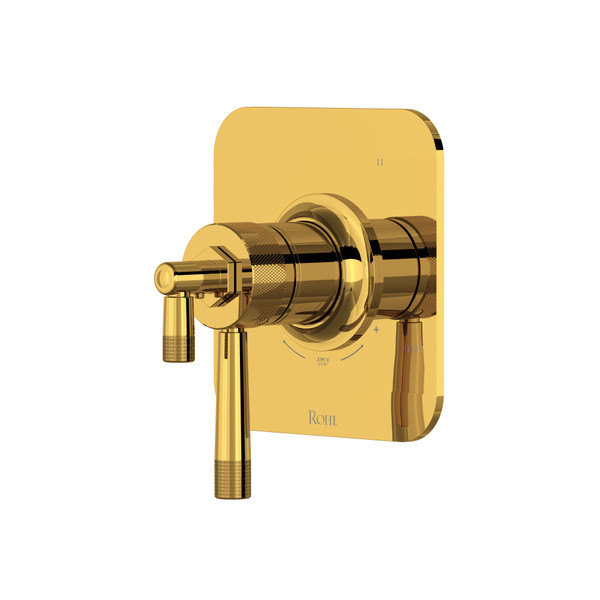 Graceline® 1/2" Therm & Pressure Balance Trim With 5 Functions - Unlacquered Brass | Model Number: TMB45W1LMULB