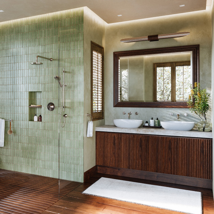 Campo Wall Mount Widespread Bathroom Faucet