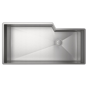 Culinario Single Bowl Stainless Steel Kitchen Sink - Brushed Stainless Steel | Model Number: RGK3016SB - Product Knockout