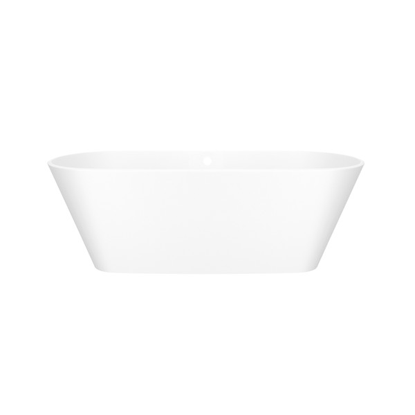 Vetralla 65 Inch X 28-5/8 Inch Freestanding Soaking Bathtub with Overflow - Matte White | Model Number: VE2M-N-SM-OF - Product Knockout