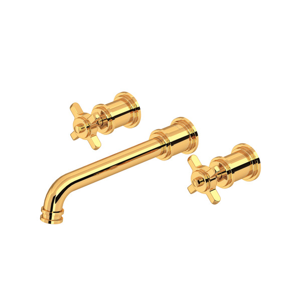 Armstrong Wall Mount Bathroom Faucet Trim - English Gold | Model Number: U.TAR08W3XMEG - Product Knockout