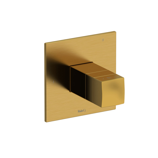 Reflet 1/2 Inch Thermostatic & Pressure Balance Trim with 3 Functions - Brushed Gold | Model Number: TRF47BG - Product Knockout