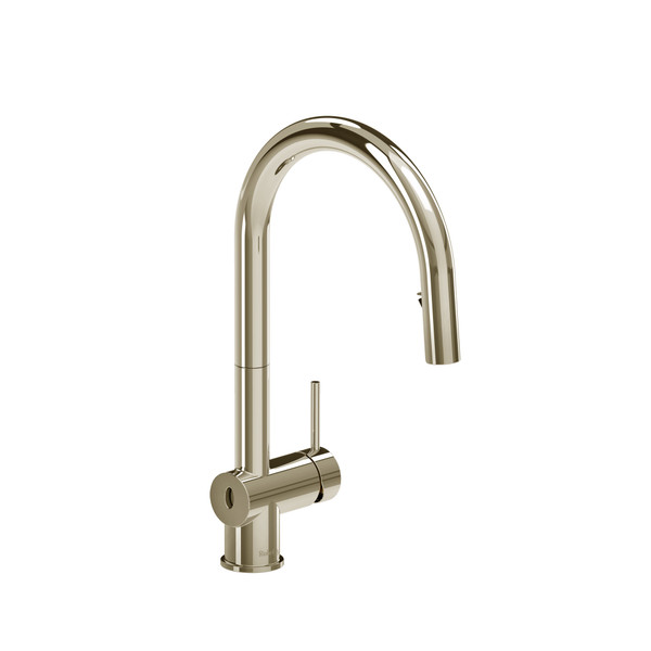 Azure Pull-Down Touchless Kitchen Faucet with C-Spout - Polished Nickel | Model Number: AZ211PN - Product Knockout