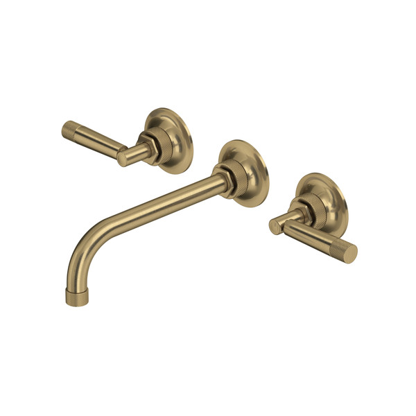 Graceline Wall Mount Widespread Bathroom Faucet - Antique Gold | Model Number: MB2030LMAGTO-2