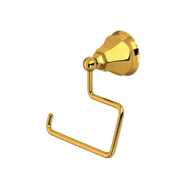Palladian Wall Mount Open Toilet Paper Holder - Unlacquered Brass | Model Number: A6892ULB | DISCONTINUED - Effective February 1, 2025 or until inventory depletion