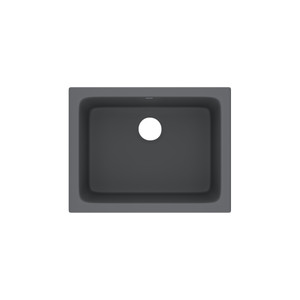 Allia 24" Fireclay Single Bowl Undermount Kitchen Or Laundry Sink - Satin Grey | Model Number: 6347-04