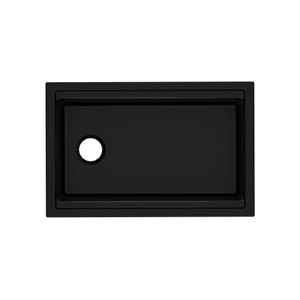 Allia 30" Fireclay Undermount Chef/Workstation Sink - Satin Black | Model Number: ALUM3019WS63 - Product Knockout