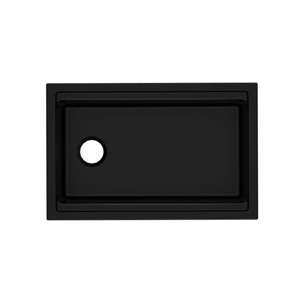 Allia 30" Fireclay Undermount Chef/Workstation Sink - Satin Black | Model Number: ALUM3019WS63 - Product Knockout