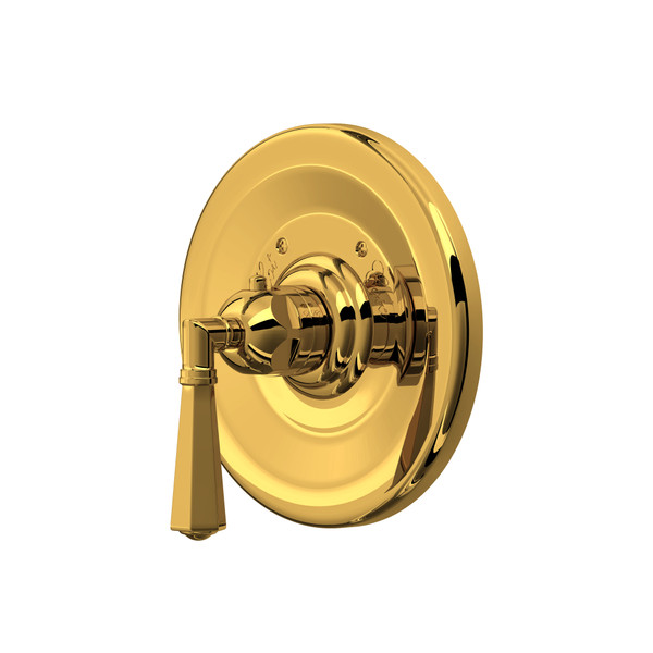 Palladian 3/4" Thermostatic Trim Without Volume Control - Unlacquered Brass | Model Number: A4814LMULB | DISCONTINUED - Effective February 1, 2025 or until inventory depletion