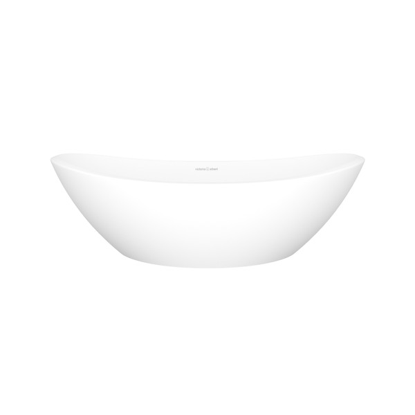 Amalfi 55 Oval 21-5/8 Inch Vessel Lavatory Sink in Volcanic Limestone&trade; without Internal Overflow - Matte White | Model Number: VB-AML55M-SM-NO - Product Knockout