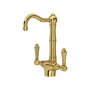 Acqui Two Handle Bar/Food Prep Kitchen Faucet - Unlacquered Brass | A1680LMULB-2