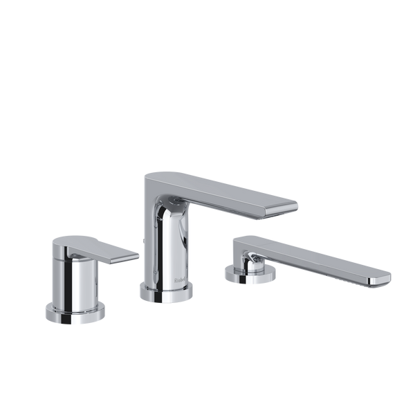 Fresk 3-Hole Deck Mount Tub Filler Trim - Chrome | TFR10C