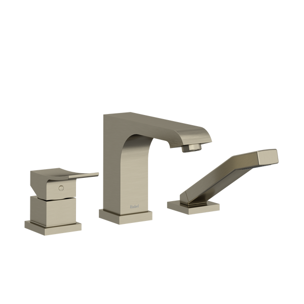 Zendo 3-Hole Deck Mount Tub Filler Trim - Brushed Nickel | TZO10BN