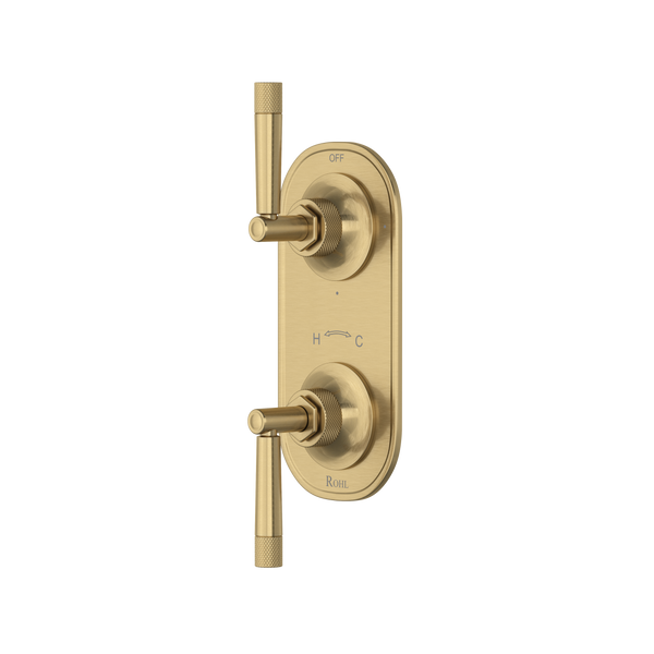 Graceline 1/2" Thermostatic Trim With Diverter - Antique Gold | MB2090LMAG