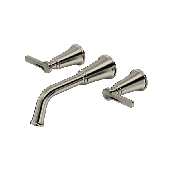 Momenti Wall Mount Tub Filler Trim - Brushed Nickel | TMMSQ05JBN
