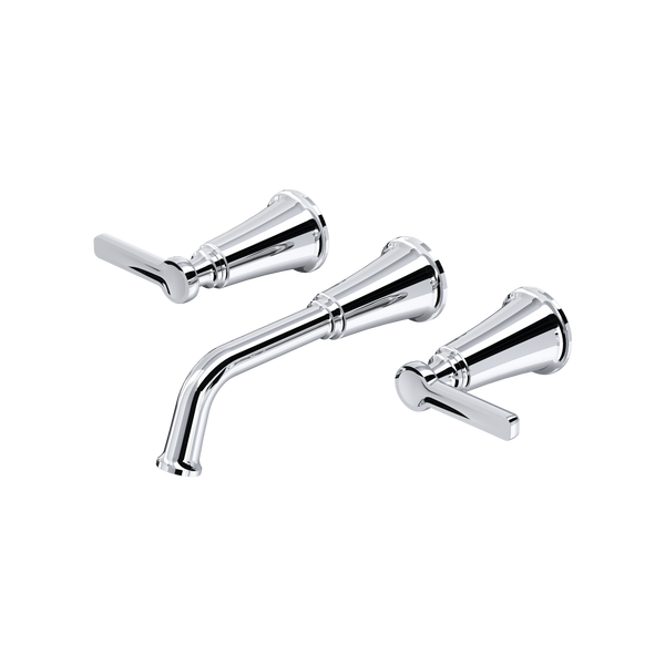 Momenti Wall Mount Lavatory Faucet Trim - Chrome | TMMSQ03JC