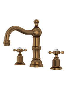 Edwardian Column Spout Widespread Bathroom Faucet